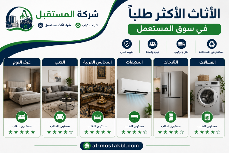 أماكن شراء الأثاث المستعمل