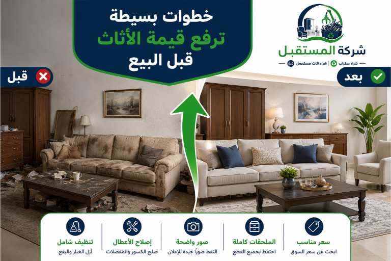 كيف تحصل على أعلى سعر عند بيع أثاثك المستعمل