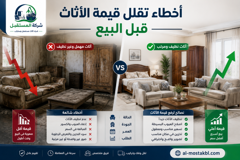 أفضل طريقة لبيع الأثاث المستعمل