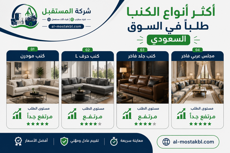 شراء كنب مستعمل فخم في السعودية