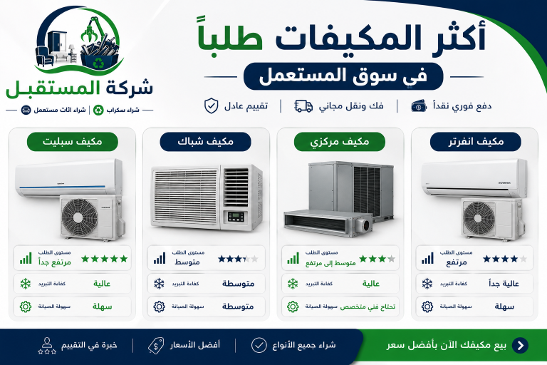 شراء مكيفات مستعملة في السعودية
