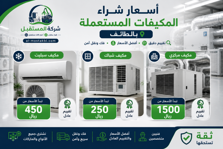 شراء مكيفات مستعملة بالطائف