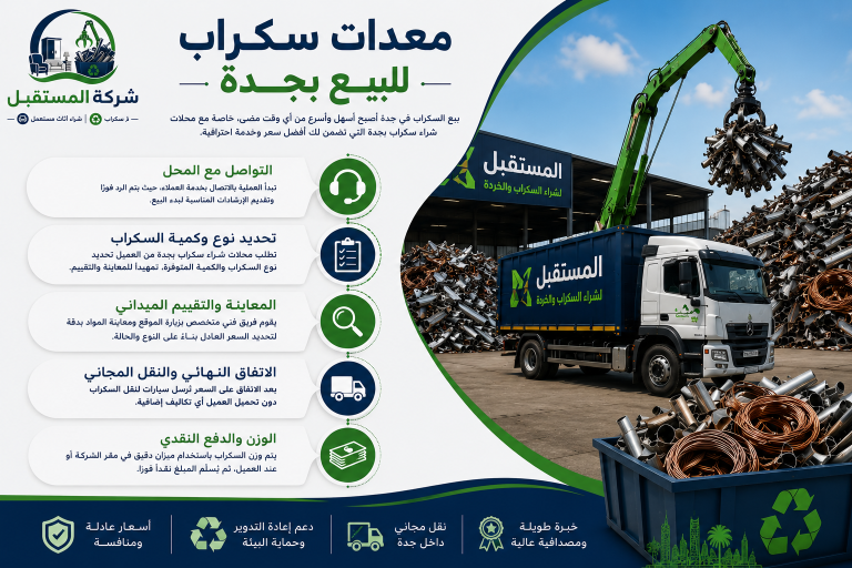 معدات سكراب للبيع بجدة